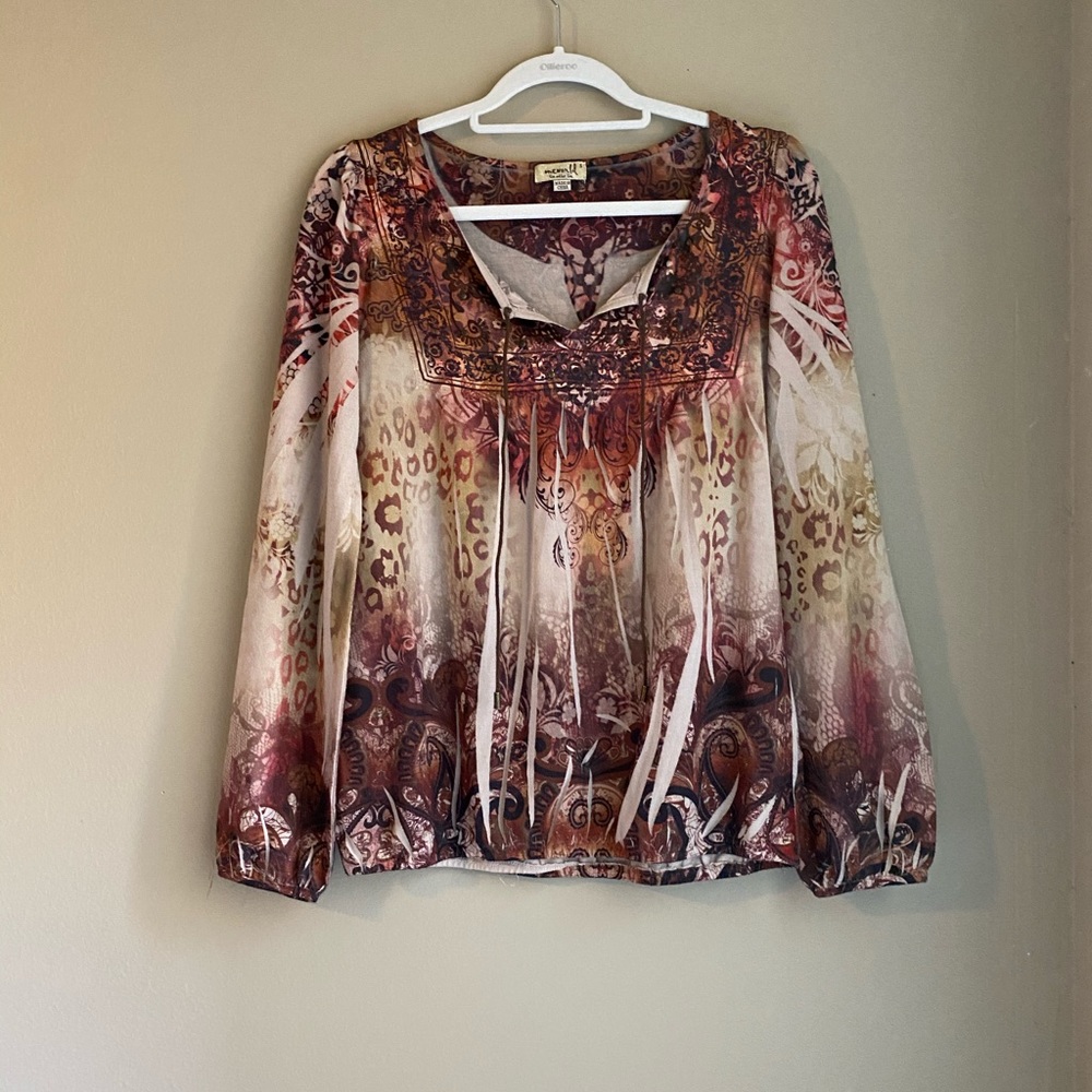 One World Boho Top Long-Sleeve